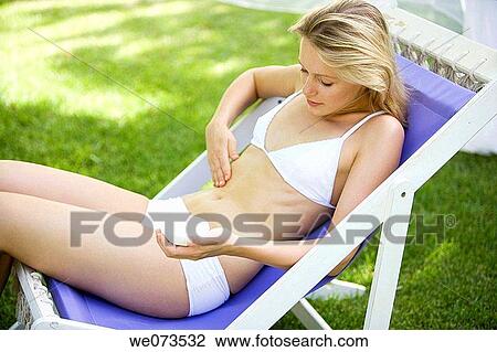 beauty, blond, belly, apply View Large Photo Image Stock Image - beauty, blond, belly, apply. Fotosearch