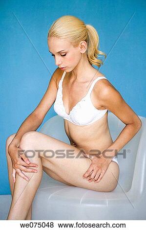 beauty, blond, blue, Body care View Large Photo Image Stock Photo - beauty, blond, blue, Body care. Fotosearch