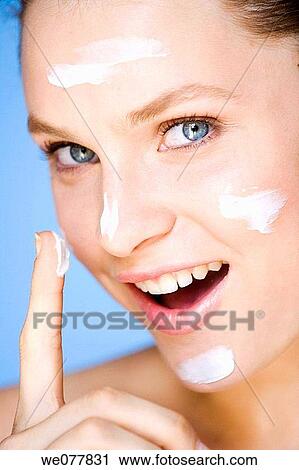 beauty, blue eyes, Beauty Care, apply View Large Photo Image Stock Image - beauty, blue eyes, Beauty Care, apply. Fotosearch