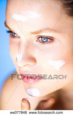 beauty, blue eyes, Beauty Care, apply View Large Photo Image Stock Photo - beauty, blue eyes, Beauty Care, apply. Fotosearch
