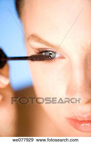 beauty, blue eyes, Beauty Care, apply View Large Photo Image Stock Photo - beauty, blue eyes, Beauty Care, apply. Fotosearch