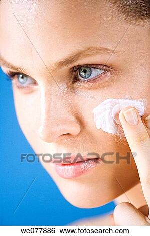 beauty, blue eyes, Beauty Care, apply View Large Photo Image Stock Photograph - beauty, blue eyes, Beauty Care, apply. Fotosearch