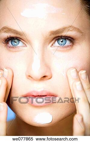 beauty, blue eyes, Beauty Care, apply View Large Photo Image Stock Photography - beauty, blue eyes, Beauty Care, apply. Fotosearch