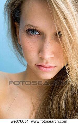beauty, blue eyes, Close-up View Large Photo Image Stock Image - beauty, blue eyes, Close-up. Fotosearch