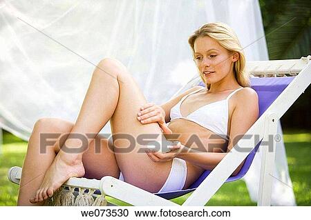 beauty, Body care, blond, apply View Large Photo Image Stock Image - beauty, Body care, blond, apply. Fotosearch