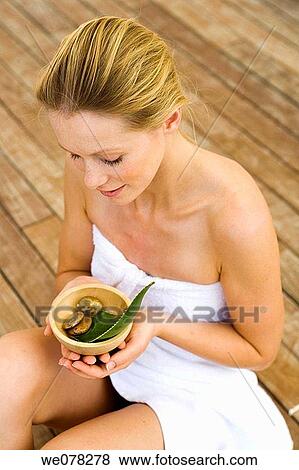 beauty, Body care, blond, Beauty Care, aloe View Large Photo Image Stock Photo - beauty, Body care, blond, Beauty Care, aloe. Fotosearch