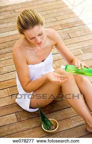 beauty, bottle, Body care, blond, aloe View Large Photo Image Stock Photo - beauty, bottle, Body care, blond, aloe. Fotosearch