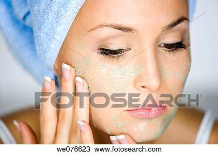 beauty, brunette, Beauty Care, apply View Large Photo Image Stock Image - beauty, brunette, Beauty Care, apply. Fotosearch