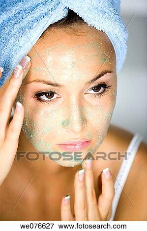 beauty, brunette, Beauty Care, apply View Large Photo Image Stock Photo - beauty, brunette, Beauty Care, apply. Fotosearch