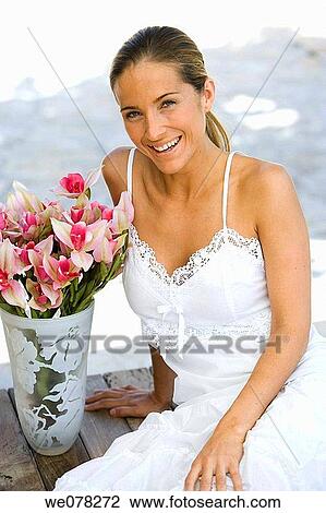 beauty, bunch, brown hair, bouquet, arrangement View Large Photo Image Stock Image - beauty, bunch, brown hair, bouquet, arrangement. Fotosearch