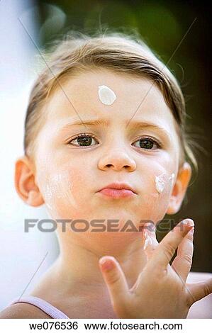 Beauty Care, amusing, beauty, baby, apply, 3-4 years View Large Photo Image Stock Photograph - Beauty Care, amusing, beauty, baby, apply, 3-4 years. Fotosearch
