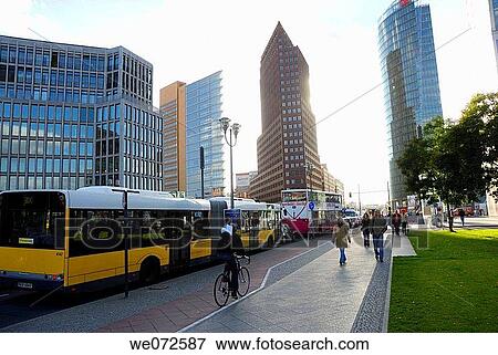 Berlin, bus-stop, cityscape, day, Deutsche Bahn View Large Photo Image Stock Photo - Berlin, bus-stop, cityscape, day, Deutsche Bahn. Fotosearch