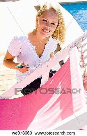 Stock Image - blond, brush, contemporary. Fotosearch