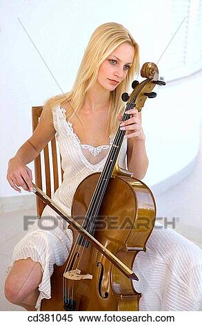 blond, cello, bow, art View Large Photo Image Stock Photography - blond, cello, bow, art. Fotosearch