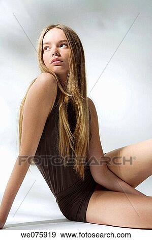 blond, contemporary, absorbed View Large Photo Image Stock Photo - blond, contemporary, absorbed. Fotosearch
