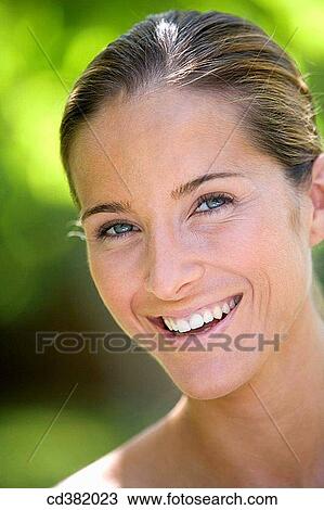 blue eyes, brown hair, chestnut hair, Close-up View Large Photo Image Stock Image - blue eyes, brown hair, chestnut hair, Close-up. Fotosearch