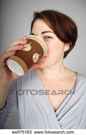 blue eyes, brunette, coffee View Large Photo Image Stock Image - blue eyes, brunette, coffee. Fotosearch