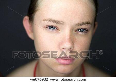Stock Image - blue eyes, Close-up, contemporary. Fotosearch