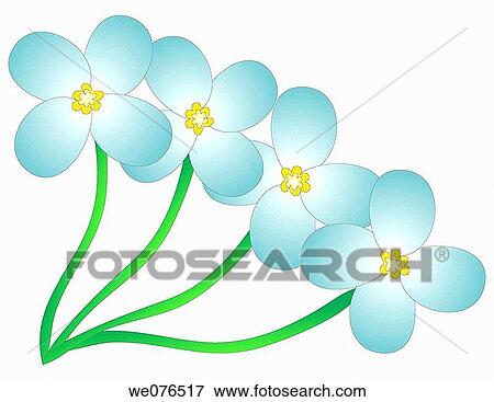Blue flowers View Large Photo Image Stock Photo - Blue flowers. Fotosearch
