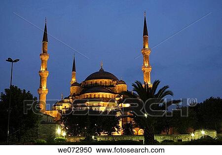 Stock Image - Blue Mosque, Istanbul, Turkey. Fotosearch