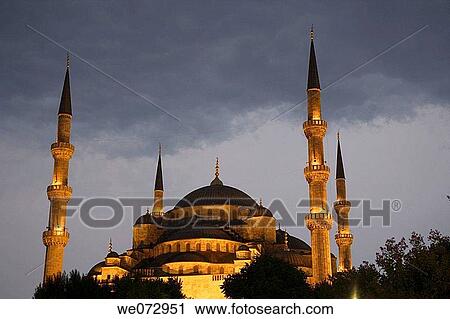 Blue Mosque, Istanbul, Turkey View Large Photo Image Stock Image - Blue Mosque, Istanbul, Turkey. Fotosearch