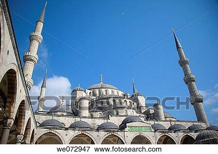 Blue Mosque, Istanbul, Turkey View Large Photo Image Stock Photo - Blue Mosque, Istanbul, Turkey. Fotosearch