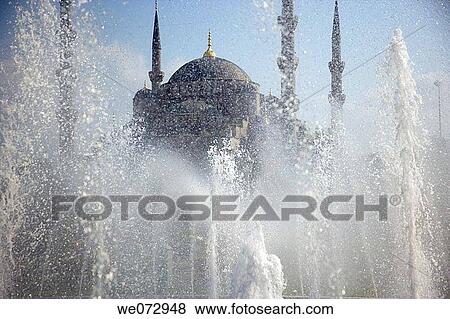 Blue Mosque, Istanbul, Turkey View Large Photo Image Stock Photo - Blue Mosque, Istanbul, Turkey. Fotosearch