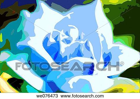 Blue rose, digital image View Large Photo Image Stock Image - Blue rose, digital image. Fotosearch