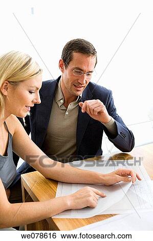 blueprint, business, colleague View Large Photo Image Stock Photograph - blueprint, business, colleague. Fotosearch