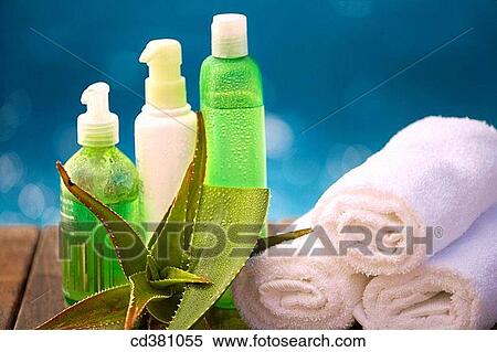 Body care, Close-up, bottle, border, aloe View Large Photo Image Stock Photography - Body care, Close-up, bottle, border, aloe. Fotosearch