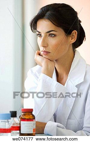 bottle, brunette, absorbed View Large Photo Image Stock Photo - bottle, brunette, absorbed. Fotosearch