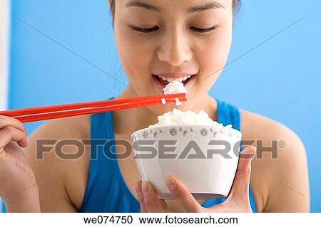 bowl, chopstick, cereals, Asian View Large Photo Image Stock Image - bowl, chopstick, cereals, Asian. Fotosearch