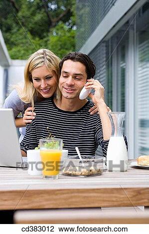 breakfast, calling, at-home View Large Photo Image Stock Image - breakfast, calling, at-home. Fotosearch