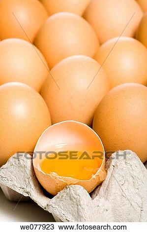 broken, Close-up, cuisine, detail, egg View Large Photo Image Stock Image - broken, Close-up, cuisine, detail, egg. Fotosearch