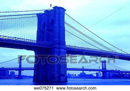 BROOKLYN AND MANHATTAN. BRIDGES DOWNTOWN. MANHATTAN NEW YORK. USA View Large Photo Image Stock Image - BROOKLYN AND MANHATTAN. BRIDGES DOWNTOWN. MANHATTAN NEW YORK. USA. Fotosearch