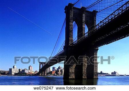BROOKLYN BRIDGE. BROOKLYN. NEW YORK. USA View Large Photo Image Stock Photo - BROOKLYN BRIDGE. BROOKLYN. NEW YORK. USA. Fotosearch
