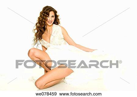 Stock Photo - brown hair, carnality, chestnut hair. Fotosearch
