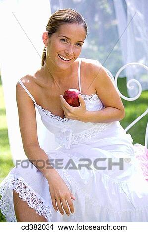 brown hair, chestnut hair, apple View Large Photo Image Picture - brown hair, chestnut hair, apple. Fotosearch