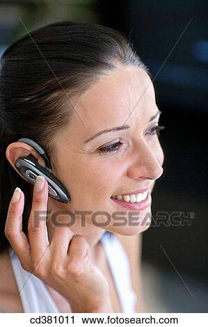brunette, business, cell phone, Close-up View Large Photo Image Stock Image - brunette, business, cell phone, Close-up. Fotosearch