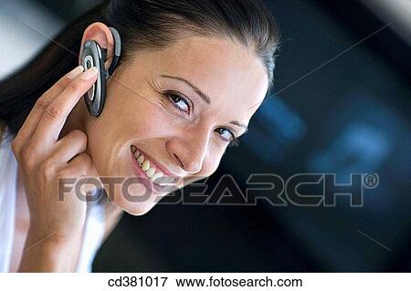 brunette, business, cell phone, Close-up View Large Photo Image Stock Photo - brunette, business, cell phone, Close-up. Fotosearch