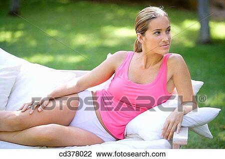 brunette, calm, carnality View Large Photo Image Stock Image - brunette, calm, carnality. Fotosearch