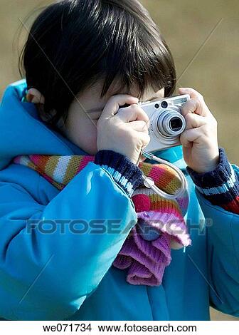 brunette, camera, child, contemporary View Large Photo Image Picture - brunette, camera, child, contemporary. Fotosearch
