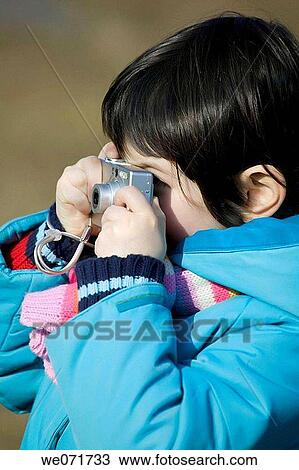 brunette, camera, child, contemporary View Large Photo Image Stock Image - brunette, camera, child, contemporary. Fotosearch