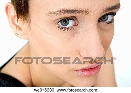 brunette, clipping path, Close-up View Large Photo Image Stock Image - brunette, clipping path, Close-up. Fotosearch
