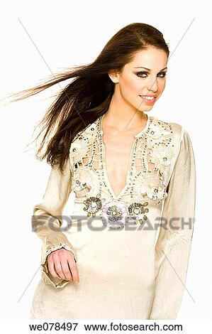 brunette, clipping path, contemporary View Large Photo Image Stock Photo - brunette, clipping path, contemporary. Fotosearch