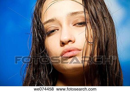 brunette, Close-up, contemporary View Large Photo Image Stock Photo - brunette, Close-up, contemporary. Fotosearch