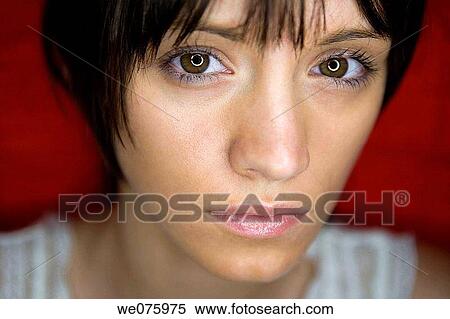 brunette, Close-up, contemporary View Large Photo Image Stock Photography - brunette, Close-up, contemporary. Fotosearch