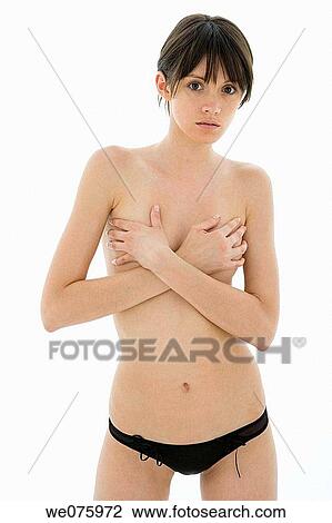 brunette, contemporary, cover View Large Photo Image Stock Image - brunette, contemporary, cover. Fotosearch