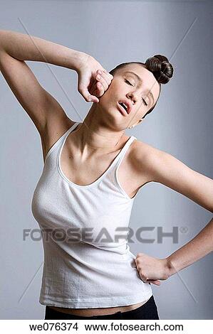 brunette, contemporary, dark hair View Large Photo Image Picture - brunette, contemporary, dark hair. Fotosearch