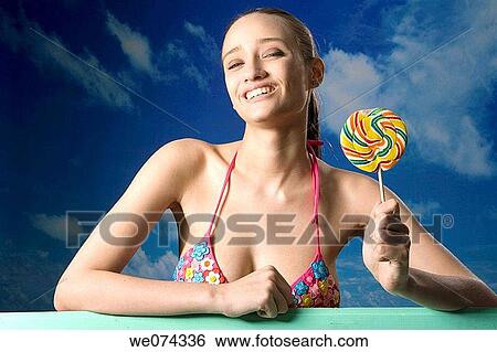 Stock Photograph - brunette, contemporary. Fotosearch